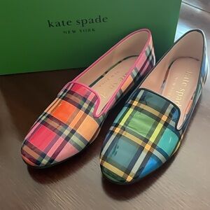 Kate Spade Red and Pink Flats Vibrant Loafers, NWT!!!